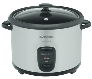 NEW Kambrook KRC350BSS 10 Cup Rice Cooker