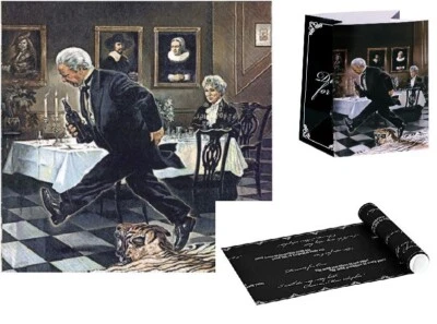 Silvester Tischdeko"DINNER FOR ONE"90.Geburtstag"Servietten+Tischläufer+Lichttüt - Bild 1 von 4