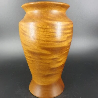 Jarrón vintage torneado a mano OREGON MYRTLEWOOD FLOR soporte para lápiz 6,25" Foto 1 de 4