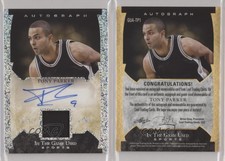 2022 Leaf ITG Used Sports In the Game Silver Pattern /25 Tony Parker Auto HOF
