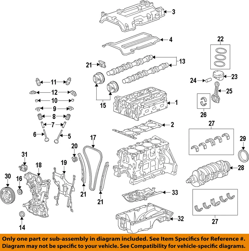 Pistón motor GM OEM 25198520 Foto 1 de 1