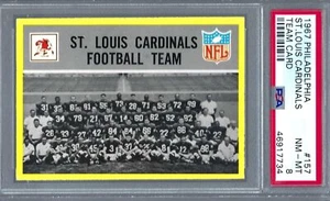 1967 Philadelphia FB #157 PSA 8 Cardinals Team 157 Centered! - Bild 1 von 3