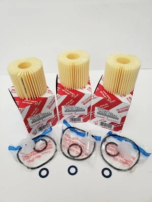 LEXUS OEM FACTORY OIL FILTER AND DRAIN PLUG WASHER SET (3 pack) 2015-2021 NX300H - Image 1 of 2