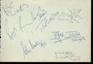 The Tornados music Cattini etc authentic signed autograph signature COA UACC - Picture 1 of 1