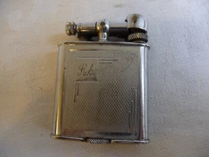 Cigarette Lighter Polo Pocket 5x4x1 cm needs a Service monogramed D1 - Picture 1 of 4