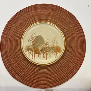 Vintage Mikasa Stylekraft Walnut Grove C0905 7.5” Salad Plate Rare Mint - Picture 1 of 2