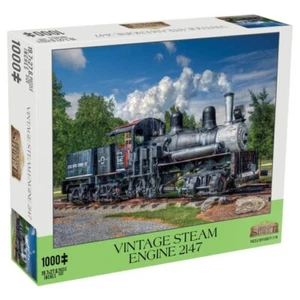 Vintage Steam Engine 1000 Pc Jigsaw Large Puzzle, 19.7"X27.6" Brand New Sealed - Picture 1 of 9