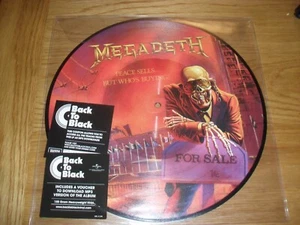 MEGADETH -PEACE SELLS...- AWESOME MEGA RARE LTD ED. PRESS LP VINYL PICTURE DISC - Picture 1 of 3