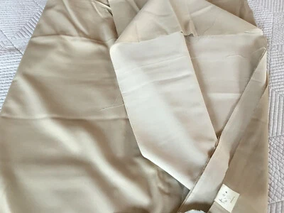 Vintage polyester fabric 2.7 yards 40" wide beige textured - Image 1 of 4