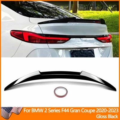 For 2020-22 BMW F44 228i M235i Gran Coupe M4 Style Rear Spoiler Wing Gloss Black — 第 1/4 张图片
