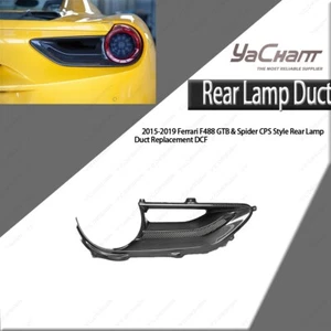 Ricambio condotto fanale posteriore stile CPS carbonio secco per F488 GTB 2015-2019 e Spider - Foto 1 di 7