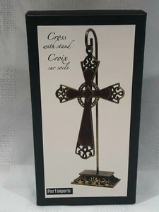 Kreuz mit Ständer 7 1/8" Neu in Box Pier 1 Importe - Bild 1 von 9