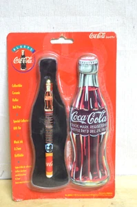 Coca Cola Special Collectible 1996 Ceramic Roller Ball Pen w/Coke Gift Tin NIB - Picture 1 of 2