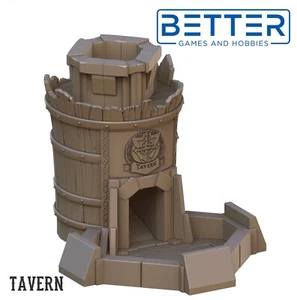 Tavern, 3d Printed Dice Tower Terrain. For RPG Tabletop Wargaming. - Picture 1 of 3