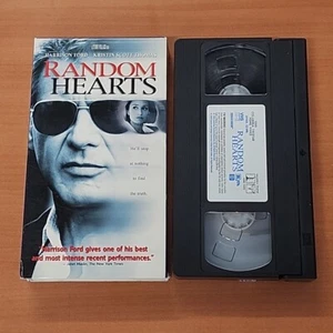 Random Hearts VHS Harrison Ford Kristin Scott Thomas Romantic Mystery - Picture 1 of 2