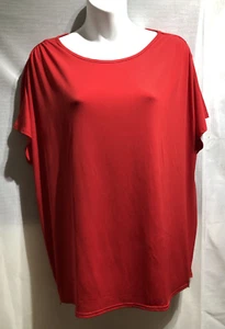 CAMICETTA ROSSA LIPSY A MANICHE CORTE TAGLIA 18/46 (WT334) - Foto 1 di 11