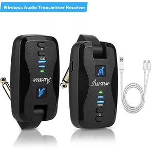 Ricevitore Trasmettitore Audio Wireless 2.4GHz per Chitarra Basso Violino 100ft/30m - Foto 1 di 9