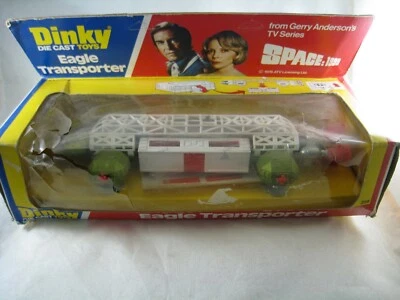 DINKY 359 EAGLE TRANSPORTER-SPAZIO 1999 con original BOX  e adesivi non usati. - Immagine 1 di 4