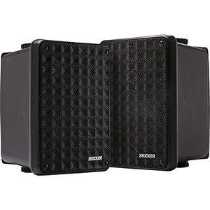 Kicker 2-Way 8 Ohm Full Range Weatherproof Indoor/Outdoor Speaker Pair 46KB6 - Picture 1 of 13