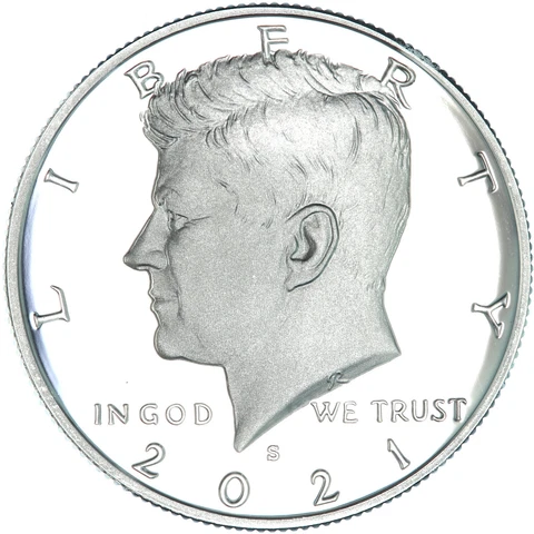 2021 S Kennedy Half Dollar Gem Deep Cameo 99.9% Silver Proof See Pics Z407 Cover