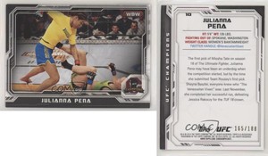 2014 Topps UFC Champions Black /188 Julianna Pena #10 Rookie RC