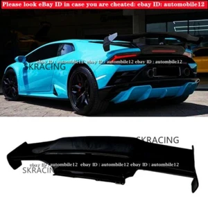 For Lamborghini Huracan LP610 LP580 EVO Glossy black Rear Trunk Spoiler Lip Wing - Picture 1 of 12