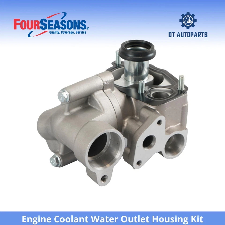 For 2013-2015 Cadillac ATS Engine Coolant Water Outlet Housing Kit 4 Seasons - Image 1 of 4