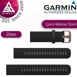 Garmin Schnellspanner 20 mm Armband - für kompatible Garmin Uhr - schwarz/roségold - Bild 1 von 2