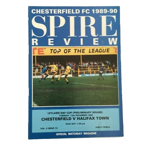 CHESTERFIELD V HALIFAX TOWN - COPA LEYLAND DAF (RD preliminar) - 12/12/1989 - Imagen 1 de 1