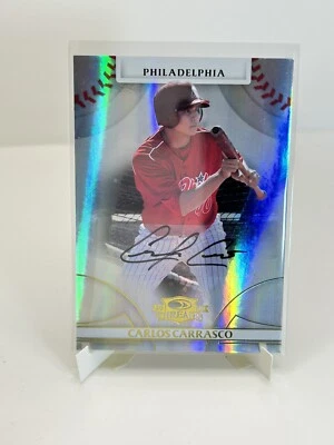 2008 Carlos Carrasco RC - Donruss Threads AUTOGRAPH #85 RC 433/999 - Image 1 of 2