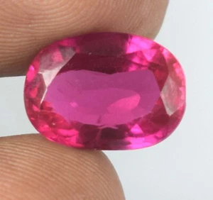 Natürlicher 9,95 ct Himbeer Rosa Rhodolith Granat Oval Edelstein Zertifiziert C365 - Bild 1 von 9