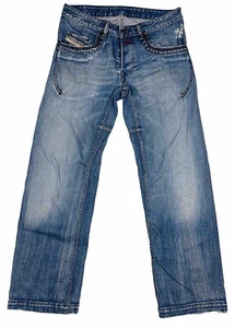 Diesel Vtg Rumbum Denim Jeans Size 32 W35" Reg Straight Blue Italy Button Fly - Bild 1 von 20
