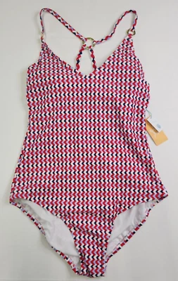 Traje de baño Kona Sol multicolor geométrico cobertura media 1 pieza talla L 12-14 Foto 1 de 4