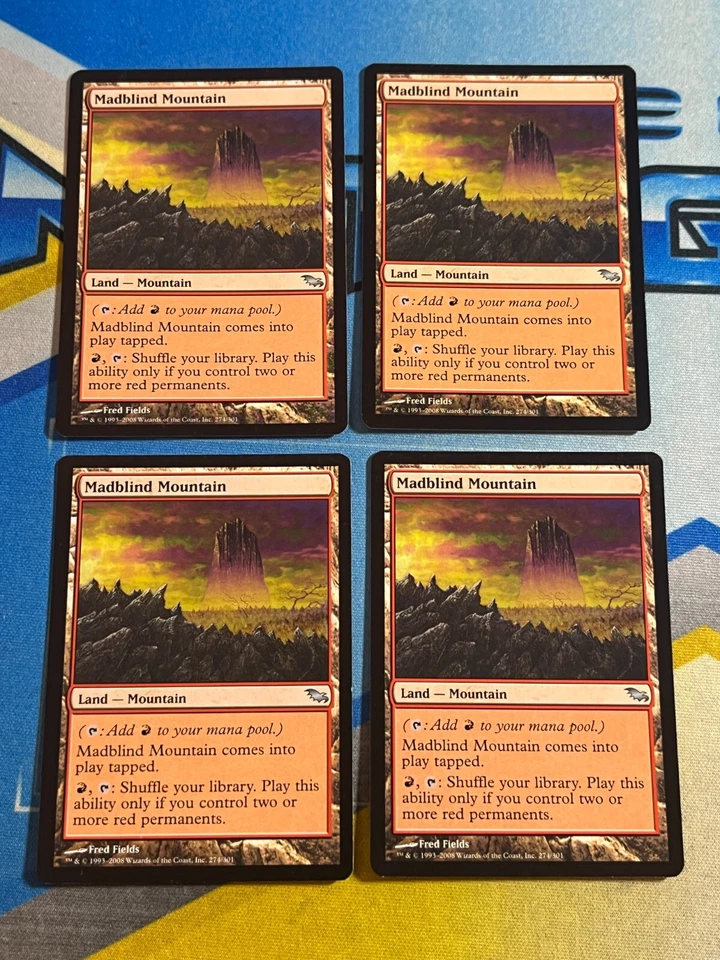 Magic the Gathering MTG Shadowmoor MADBLIND MOUNTAIN x4 - Image 1 of 1