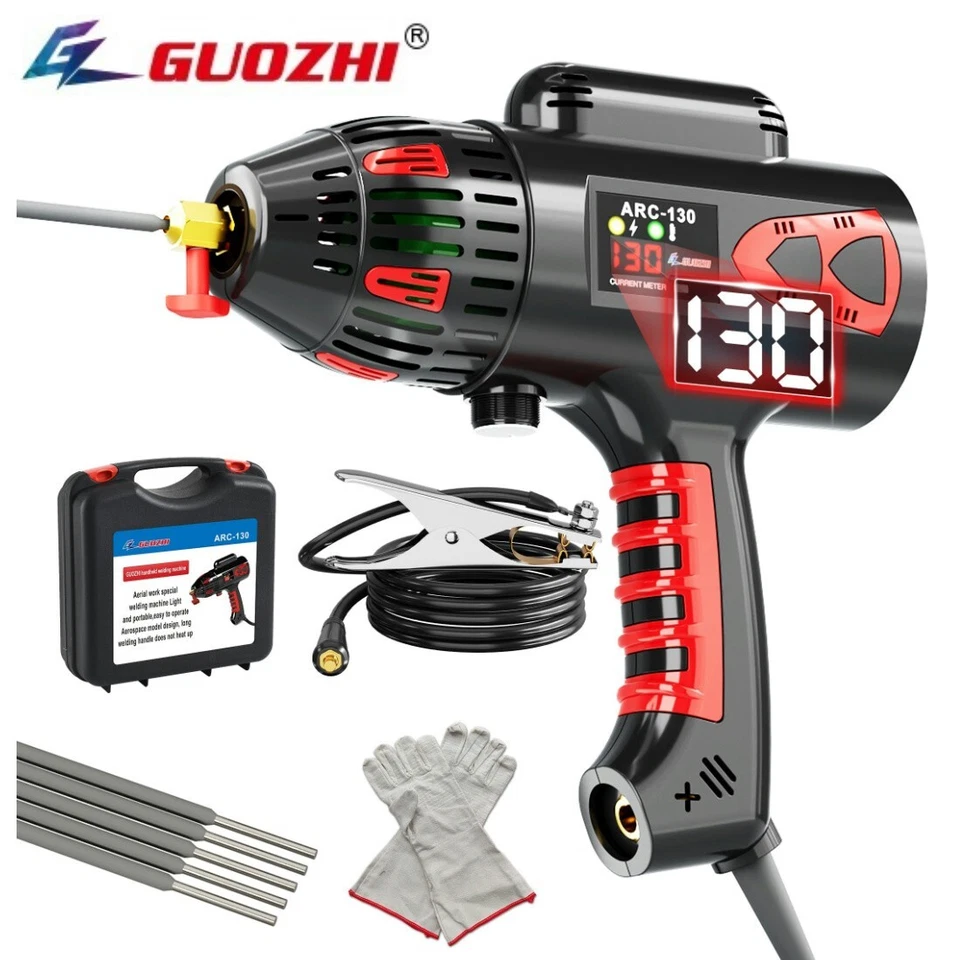 Портативный ручной сварочный аппарат GZ GUOZHI 110 В 130 А ARC, цифровой дисплей - Изображение 1 из 4