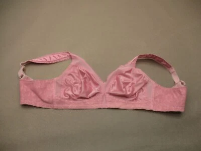 40B Playtex 18Hour Women Pink Unlined Wireless Wide Strap Back Close Demi Bra 9F - Image 1 of 4