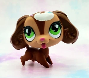 Littlest Pet Shop authentisch # 3289 hellbraun Spaniel Streusel grüne Augen  - Bild 1 von 4