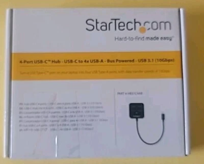 4-Port USB C Hub - USB-C to 4X USB-A Ports - SuperSpeed 10Gbps USB 3.1/3.2 Ge... - Image 1 of 3