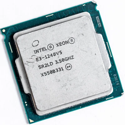 Procesador Intel Xeon E3-1240 v5 SR2LD LGA1151 cuatro núcleos Skylake de 3,5 GHz Foto 1 de 3