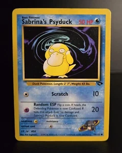 JCC Pokémon - Sabrina's Psyduck - #99 - ilimitado - desafío de gimnasio (2000) - LP/NM - Imagen 1 de 2
