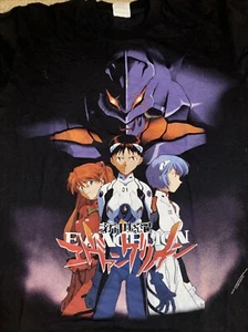Vintage Euro Screen Star Neon Genesis EVANGELION Shirt 90s Size Medium - Picture 1 of 2