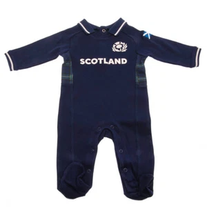 Scotland RU Baby Sleepsuit 0-18 Months 23/24 Season Official Merchandise - Picture 1 of 3