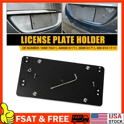 Soporte de montaje para placa de matrícula trasera para MERCEDES-BENZ + 8 tornillos nuevo A Foto 1 de 4