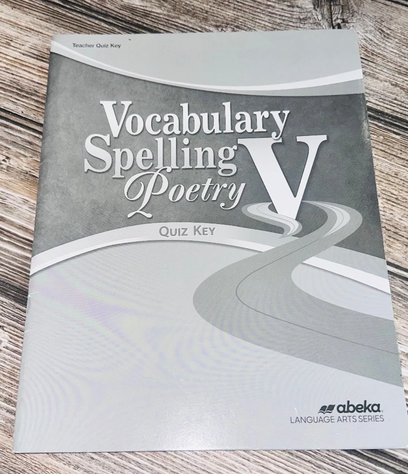 Abeka Vocabulary Spelling Poetry V Teacher Quiz Key 5th Edition - Image 1 of 1