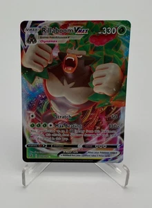 Pokemon Trading Card Game TCG Rebel Clash Rillaboom Vmax 018/192 - Picture 1 of 4