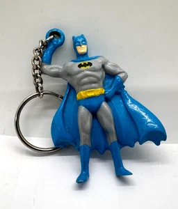 VTG Batman 1989 Applause Keychain Gray/Blue DC Comics Figure, Adam West - Picture 1 of 12