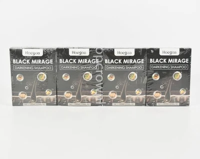4 Pack Hoegoa Black Mirage Darkening Shampoo 150ML each - EXP 04/15/2027 - Image 1 of 2