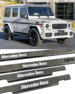 Alféizares de puerta LED clase G cromados W463 Mercedes-Benz estilo G Wagon G63 G500 G65 5 piezas Foto 1 de 4