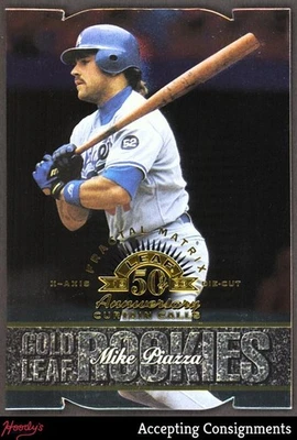 Troquelados Leaf Fractal Matrix 1998 #152 Mike Piazza eje X Dodgers Foto 1 de 2