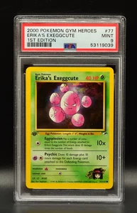 Erika's Exeggcute 1st Edition 2000 Gym Heroes 77/132 Pokemon PSA 9 - Picture 1 of 2